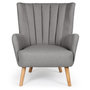 Voir la diapositive 2 : Paris Prix Fauteuil Scandinave  Jay  94cm Gris
