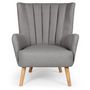 Voir la diapositive 2 : Paris Prix Fauteuil Scandinave  Jay  94cm Gris