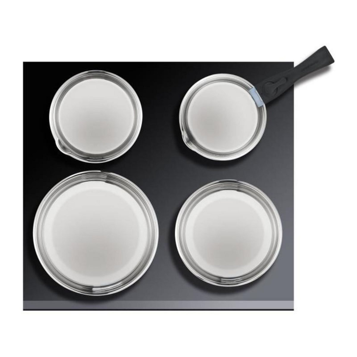 Arthur Martin Batterie de cuisine induction - Arthur Martin - AM2238 - Acier inoxydable - 10 pieces - Poignée amovible - Tous feux dont induc