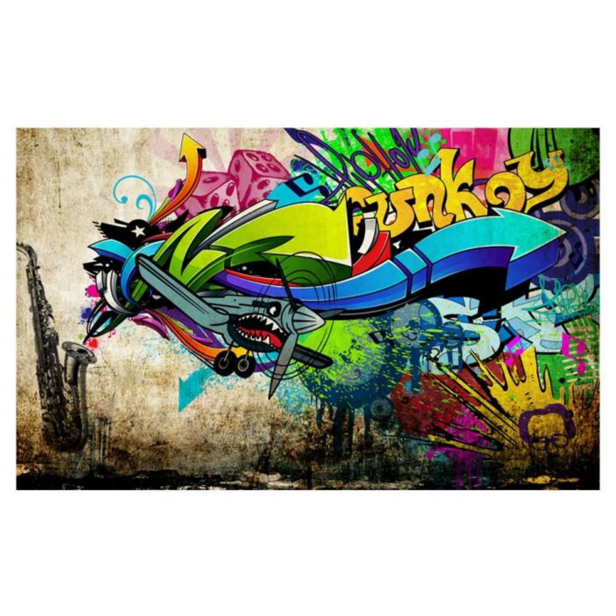 Paris Prix Papier Peint  Funky Graffiti