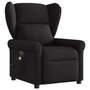 Voir la diapositive 3 : VIDAXL Fauteuil de massage inclinable electrique Noir Tissu