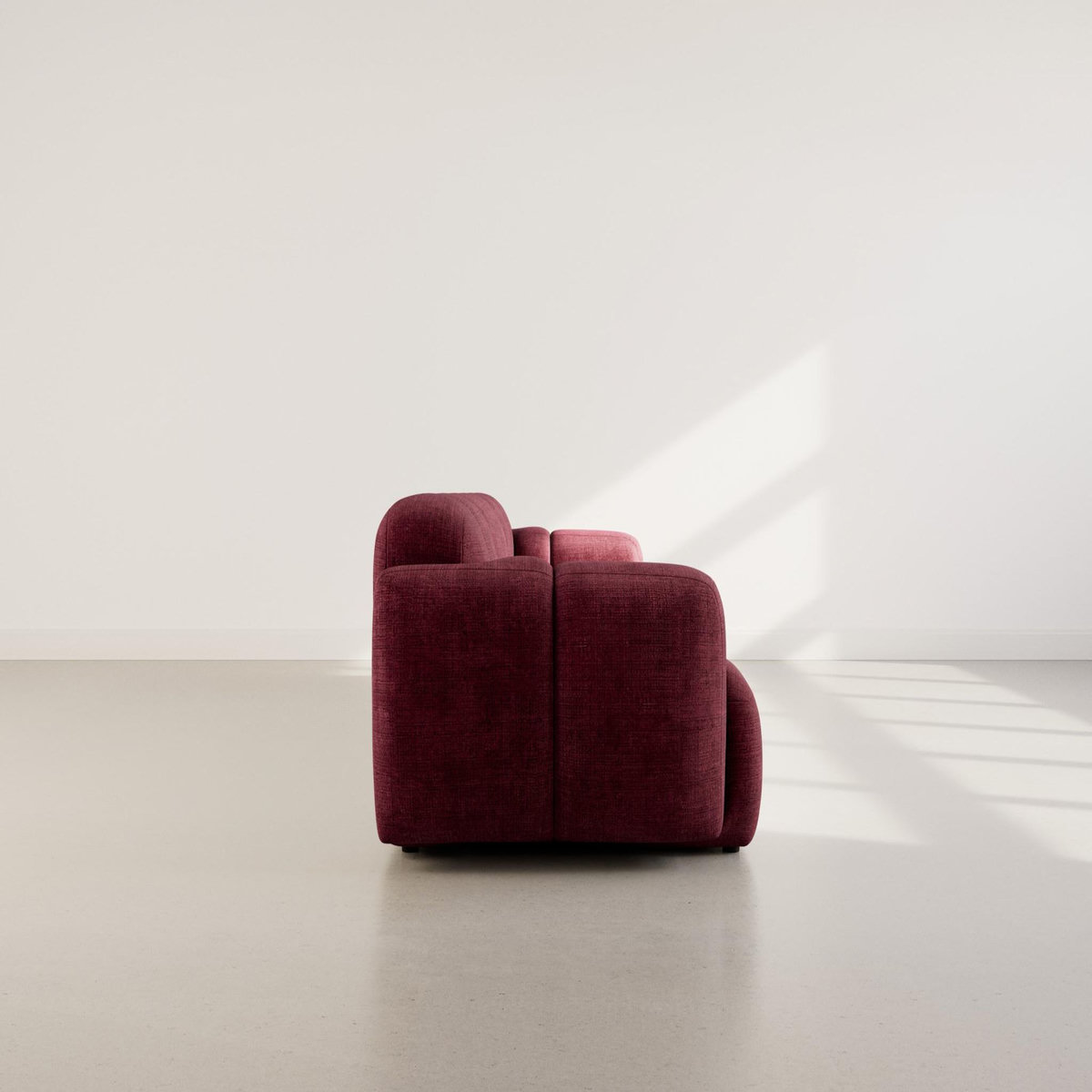 LISA DESIGN Grace - canapé modulable 3 places en velours texturé
