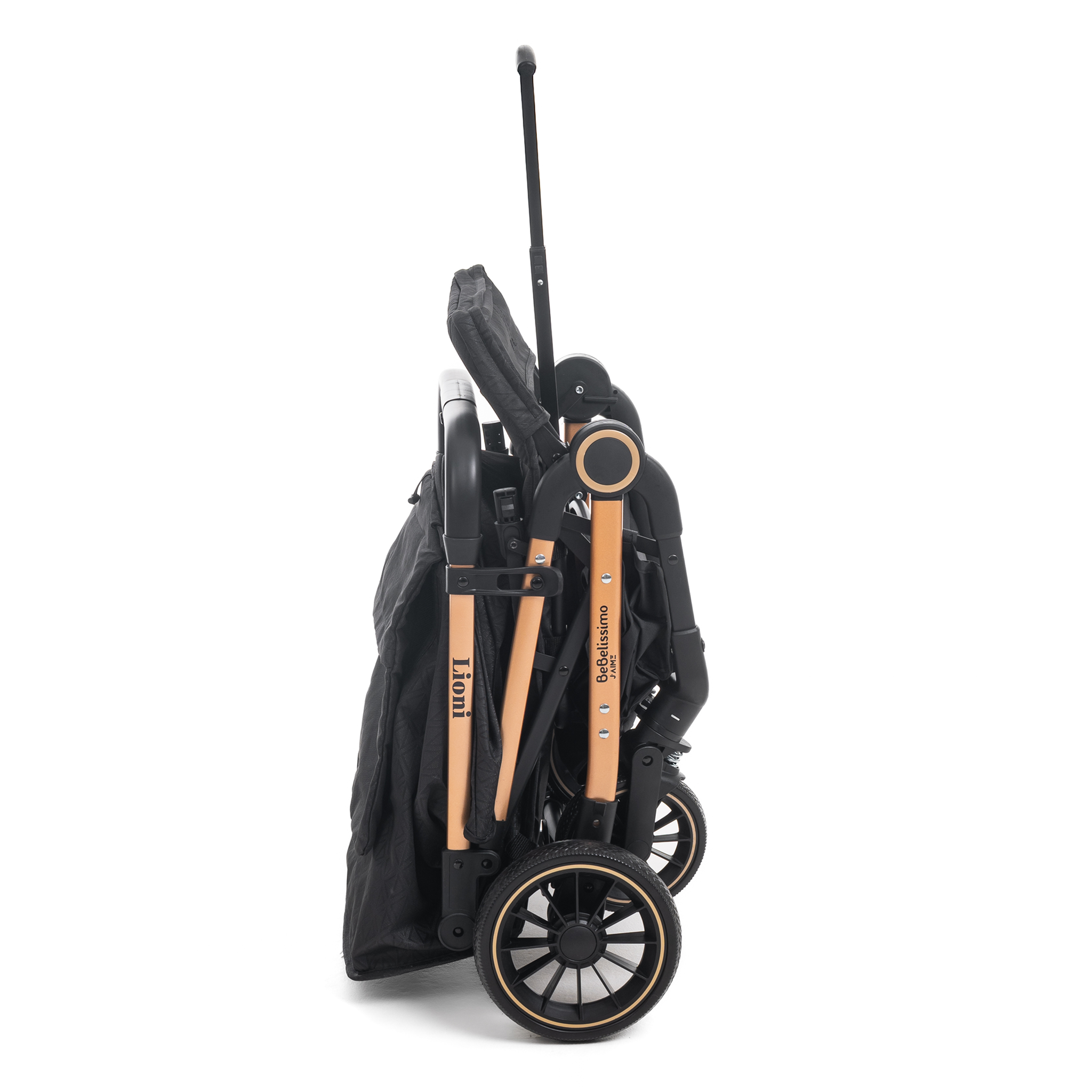 Voir la diapositive 3 : BEBELISSIMO Poussette combinée duo 2 en 1 - siège auto 0+ Lioni – dès la naissance – jusqu'à 22kg - noir