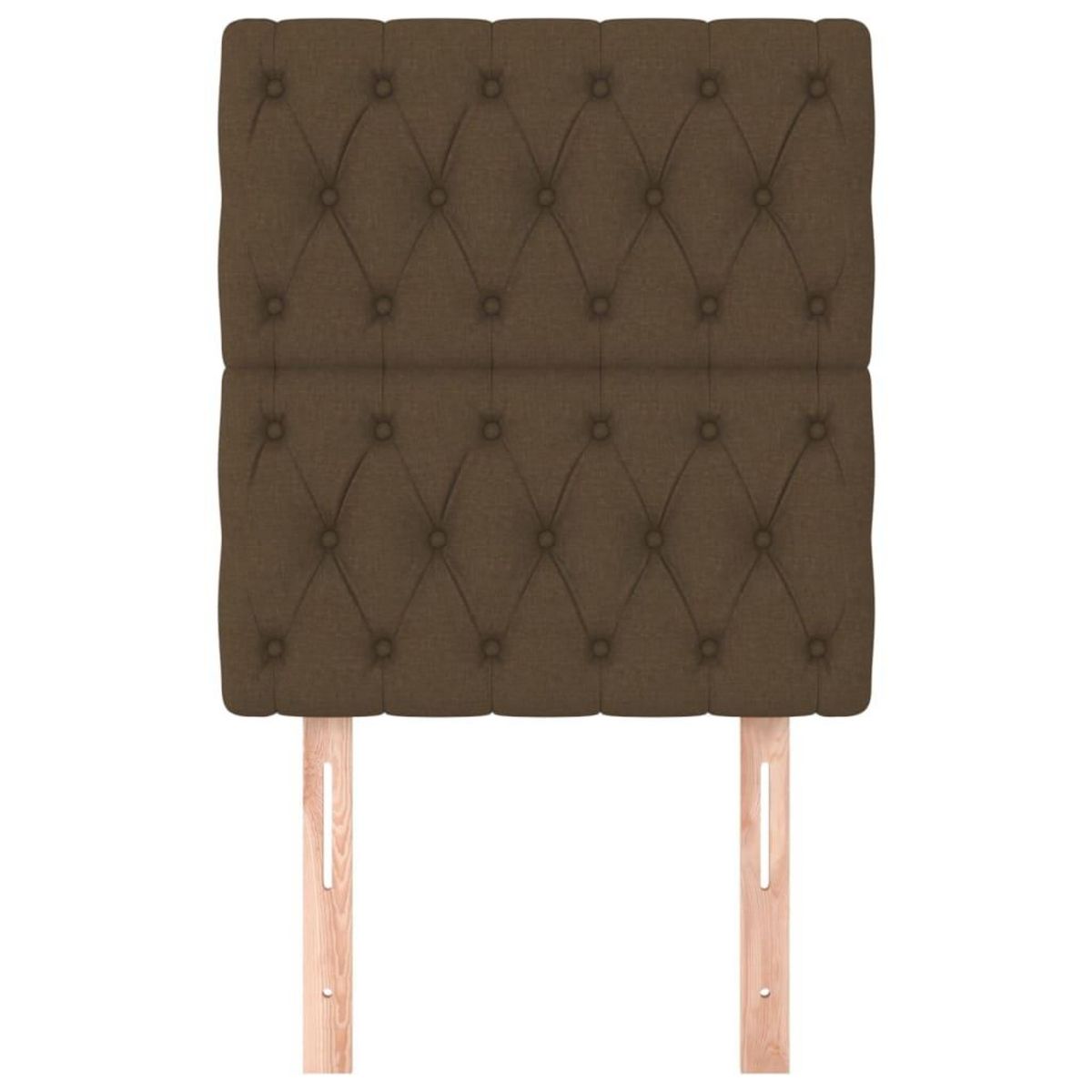 VIDAXL Tetes de lit 2 pcs Marron Fonce 80x7x78/88 cm Tissu