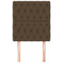 Voir la diapositive 3 : VIDAXL Tetes de lit 2 pcs Marron Fonce 80x7x78/88 cm Tissu