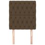 Voir la diapositive 3 : VIDAXL Tetes de lit 2 pcs Marron Fonce 80x7x78/88 cm Tissu