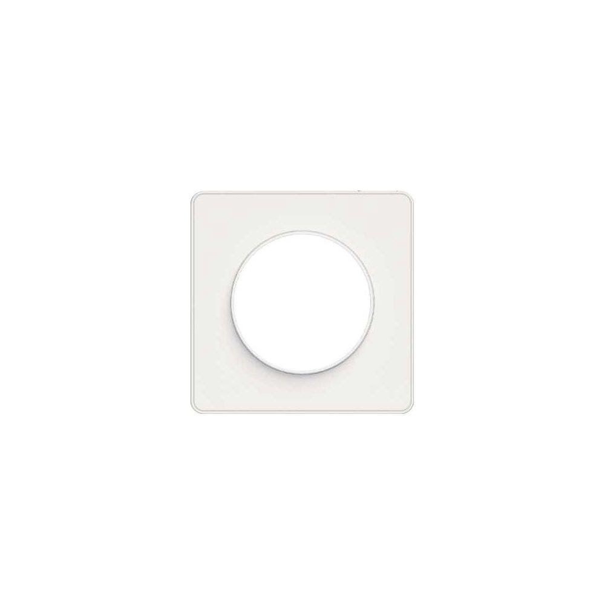 Schneider Electric Plaque odace touch 1 poste blanc