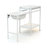 WEBABY Table à Langer avec Baignoire en bois LILO. Coloris disponibles : Beige