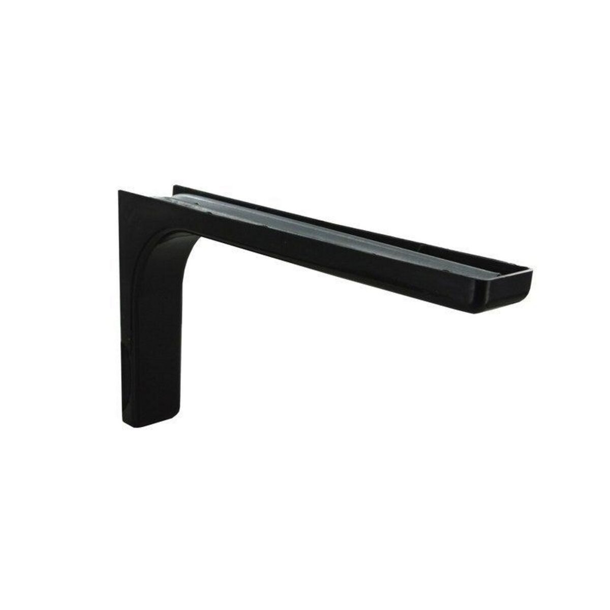 CIME Equerre Léonard Acier Plastifié Noir, H.14.4 X P.24 Cm