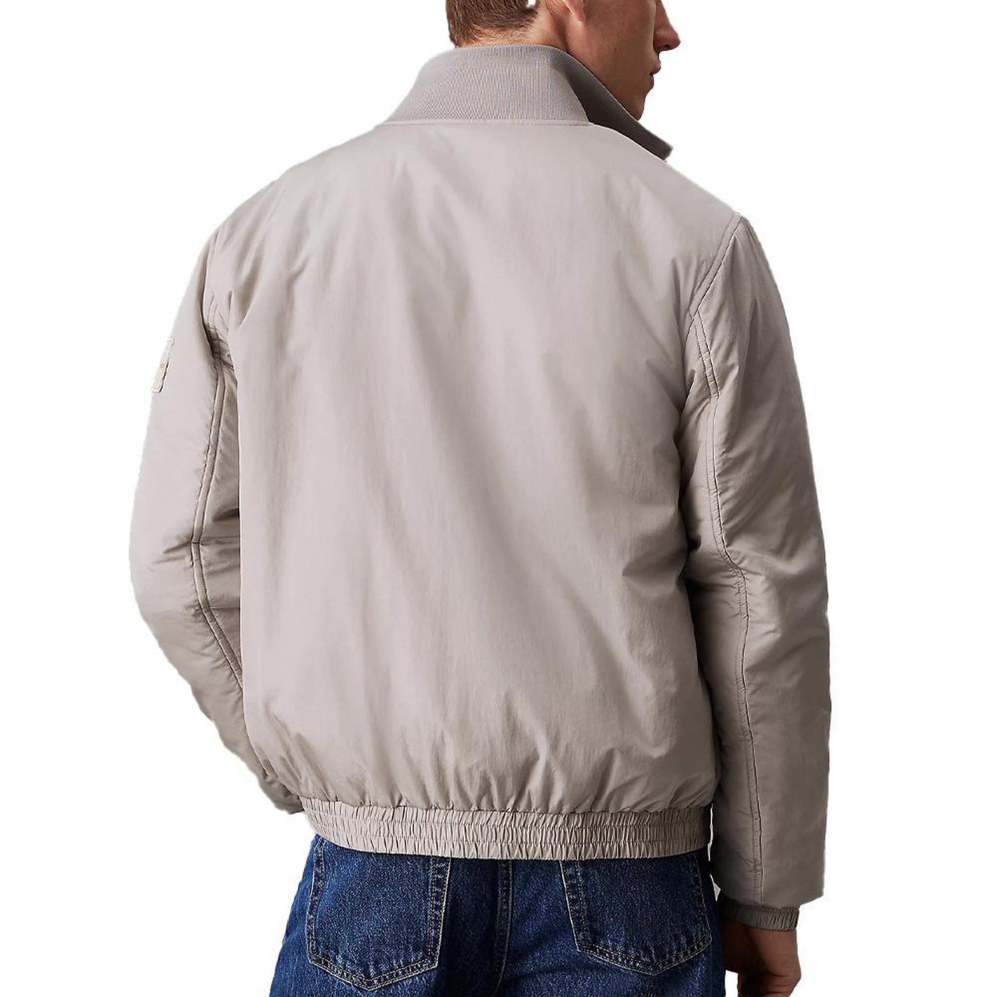 Voir la diapositive 2 : CALVIN KLEIN JEANS Blouson Gris Homme Calvin Klein Jeans Harrington