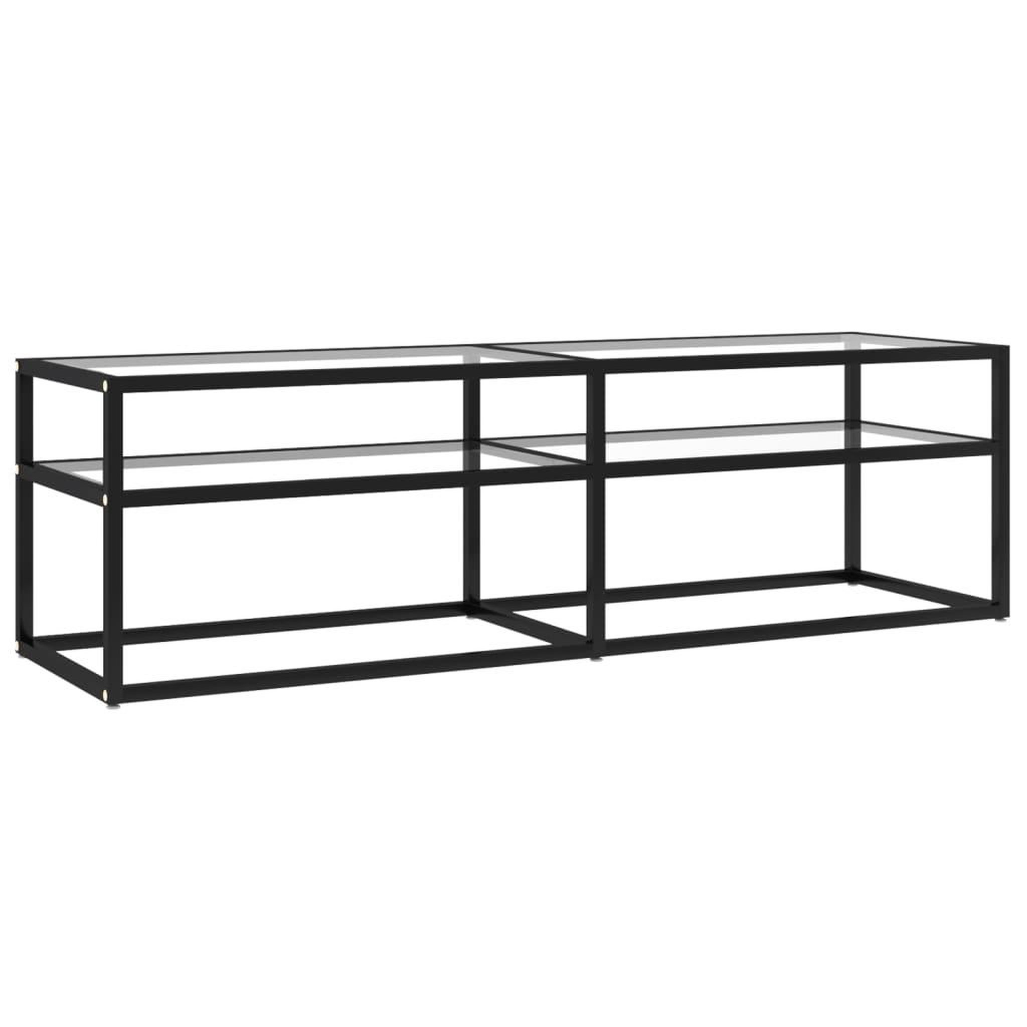 Voir la diapositive 2 : VIDAXL Meuble TV Transparent 140x40x40,5 cm Verre trempe