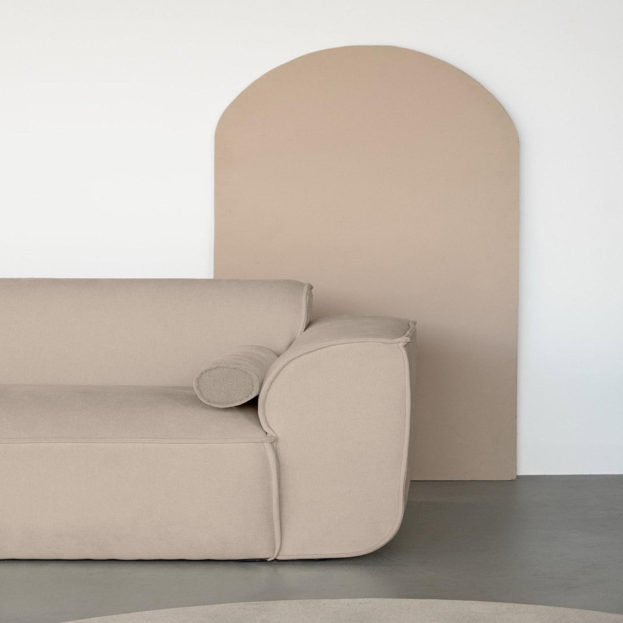 Voir la diapositive 2 : BEST MOBILIER Felix - module d'assise droit en tissu texturé