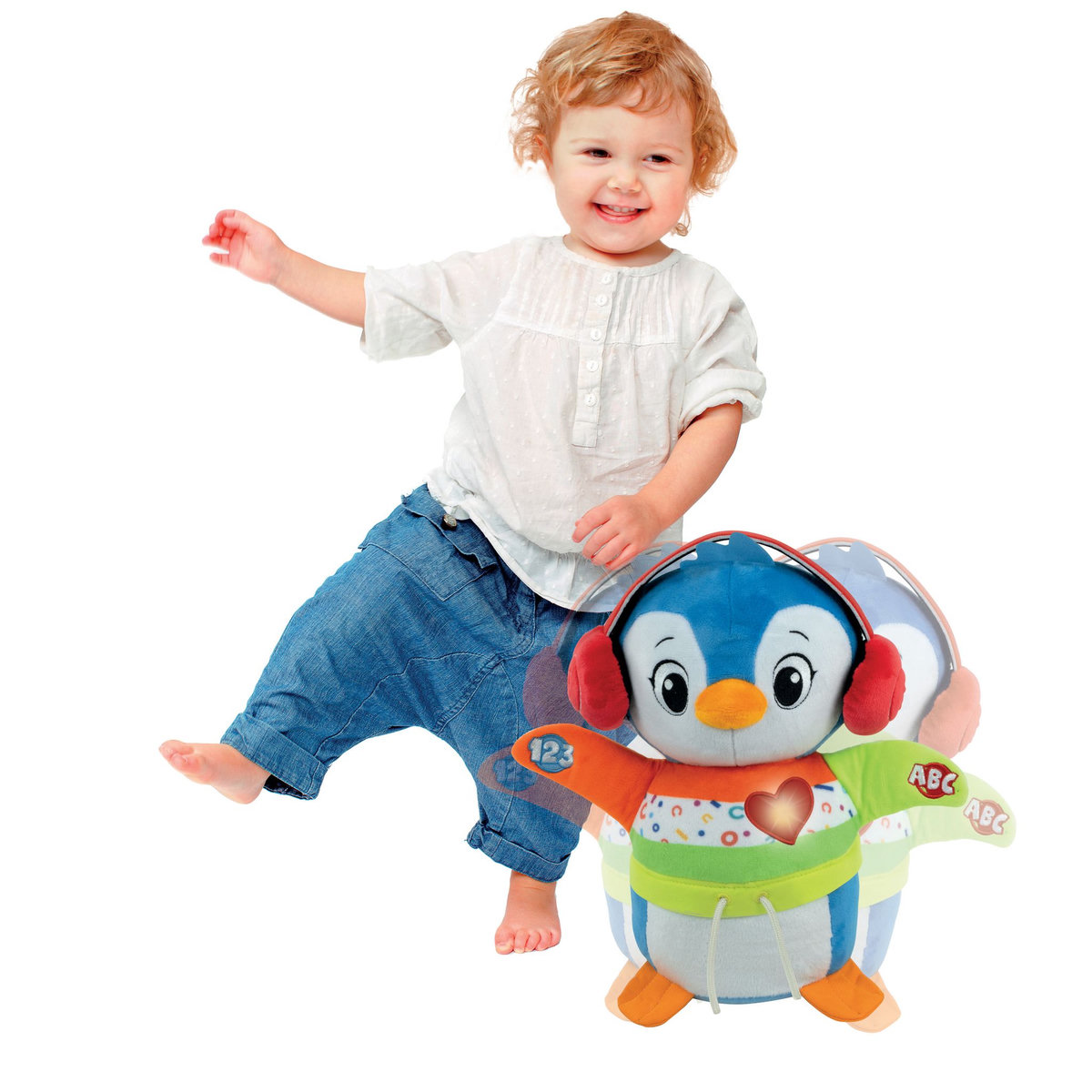 CLEMENTONI Peluche Palmer le Pingouin danseur