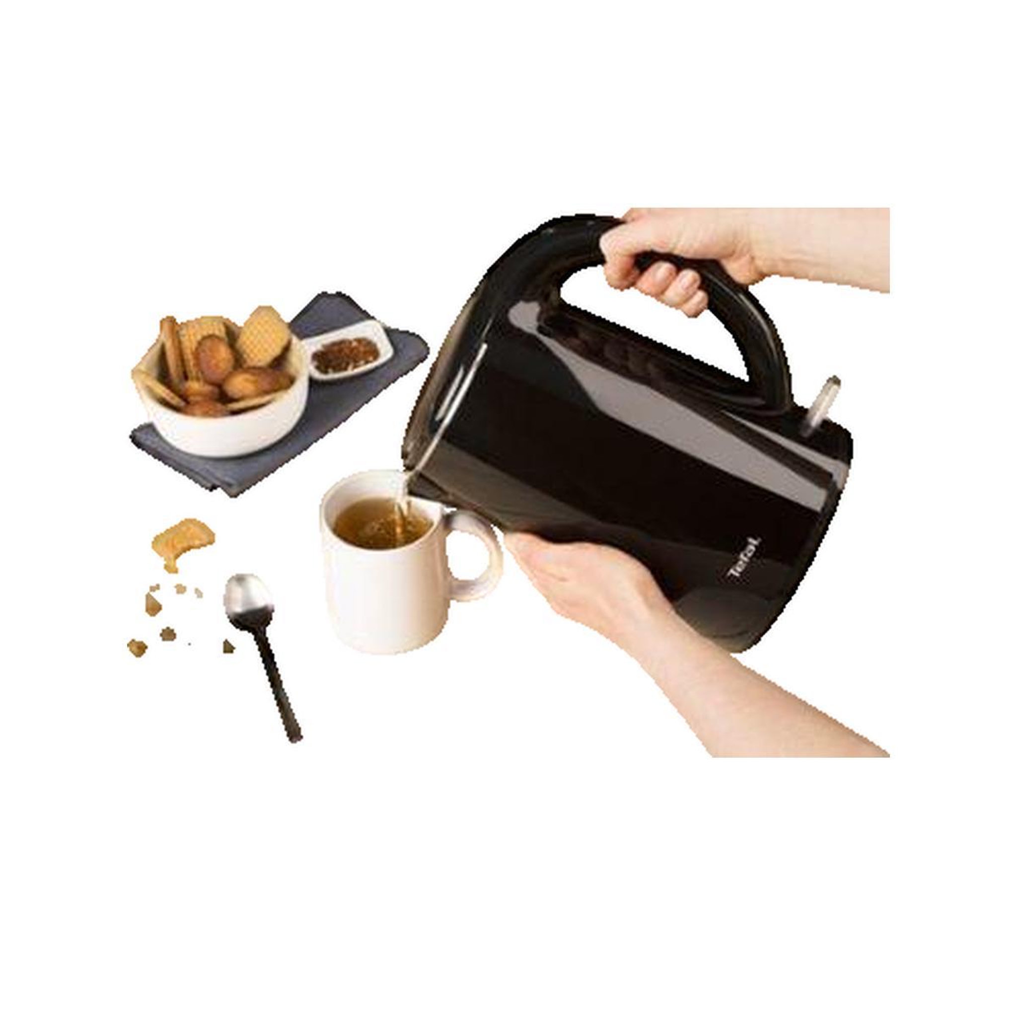 Voir la diapositive 3 : TEFAL Bouilloire électrique Tefal KO260130 1,7 litre noir et blanc