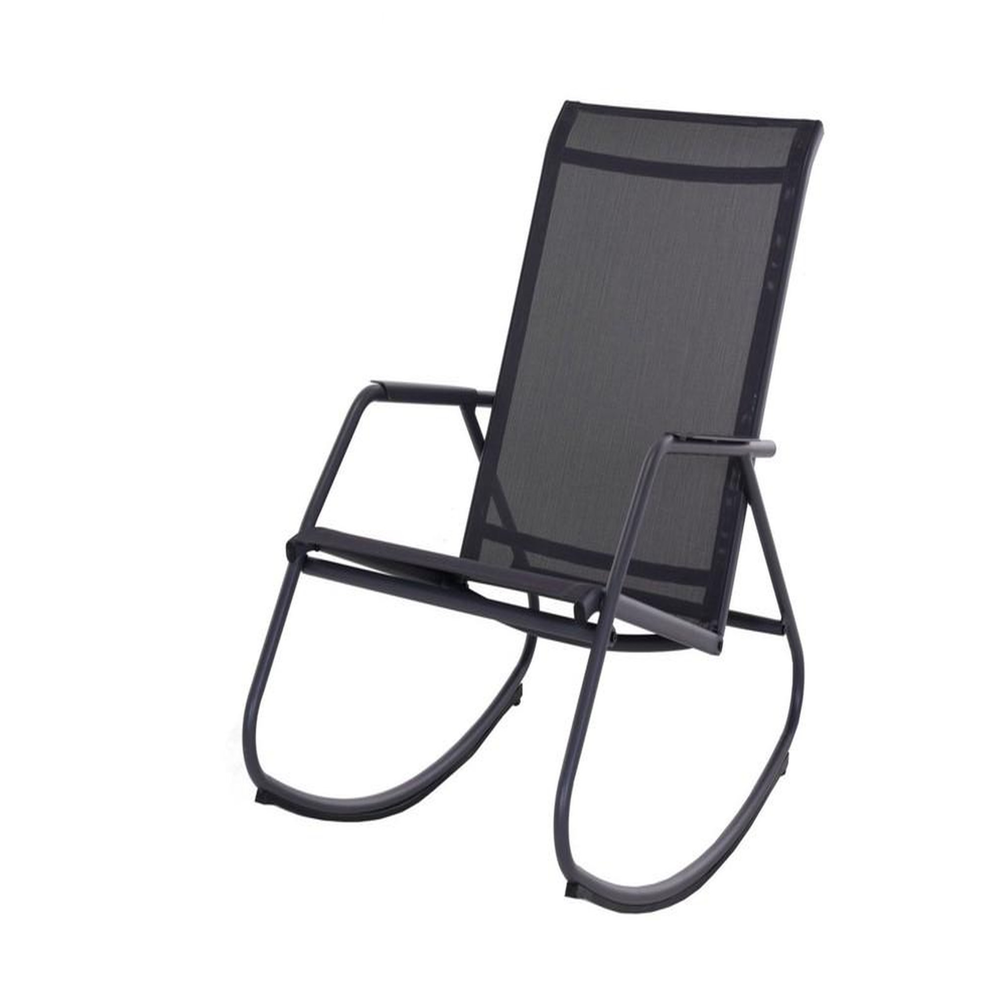 Proloisirs Fauteuil basculant de jardin Noa Rocking - graphite/gris 61 x 90 x 100 cm