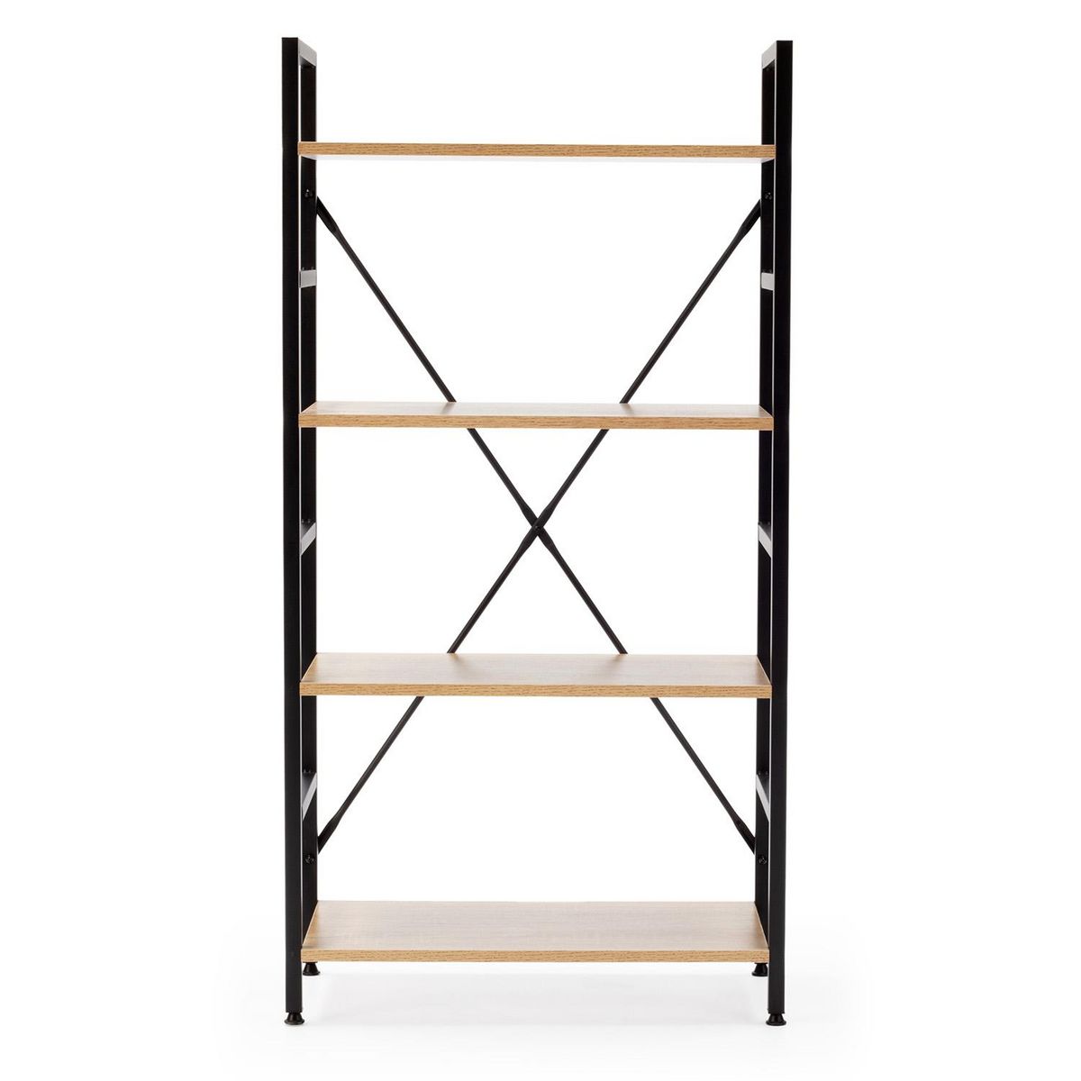 VS VENTA-STOCK Étagère bibliothèque Virginia bois 4 Étagères, pour salle à manger