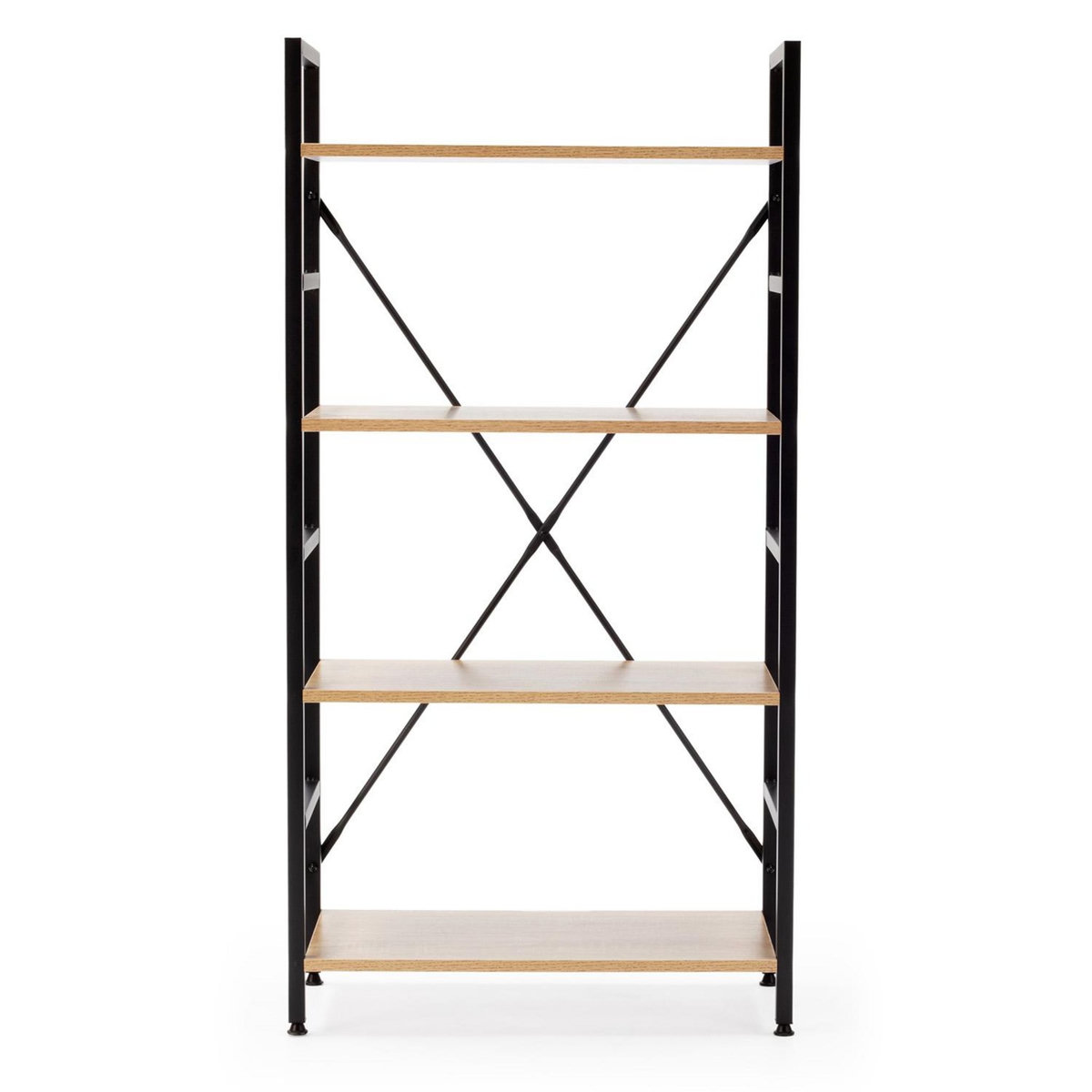 VS VENTA-STOCK Étagère bibliothèque Virginia bois 4 Étagères, pour salle à manger