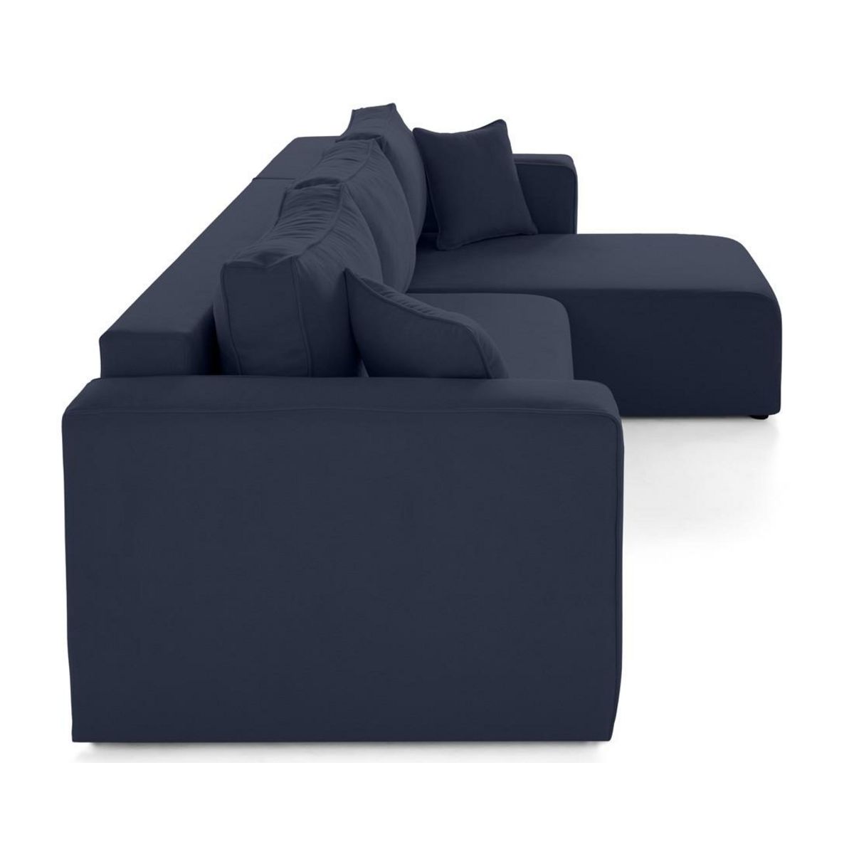 BEST MOBILIER Topaze - canapé d'angle déhoussable réversible 4 places en tissu