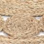 Voir la diapositive 3 : VIDAXL Tapis Design tresse Jute 240 cm Rond