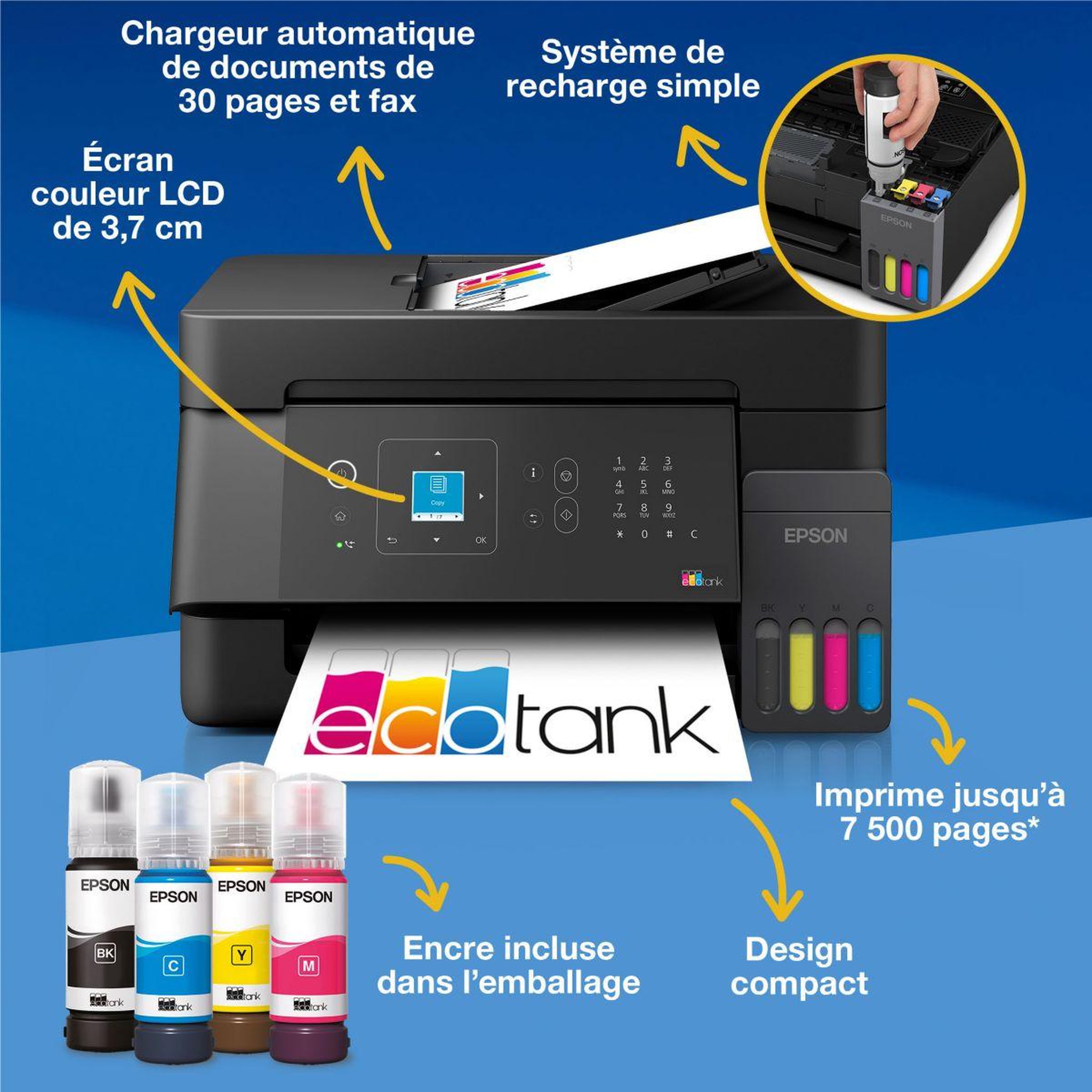 Voir la diapositive 3 : Epson Imprimante jet d'encre et-4905