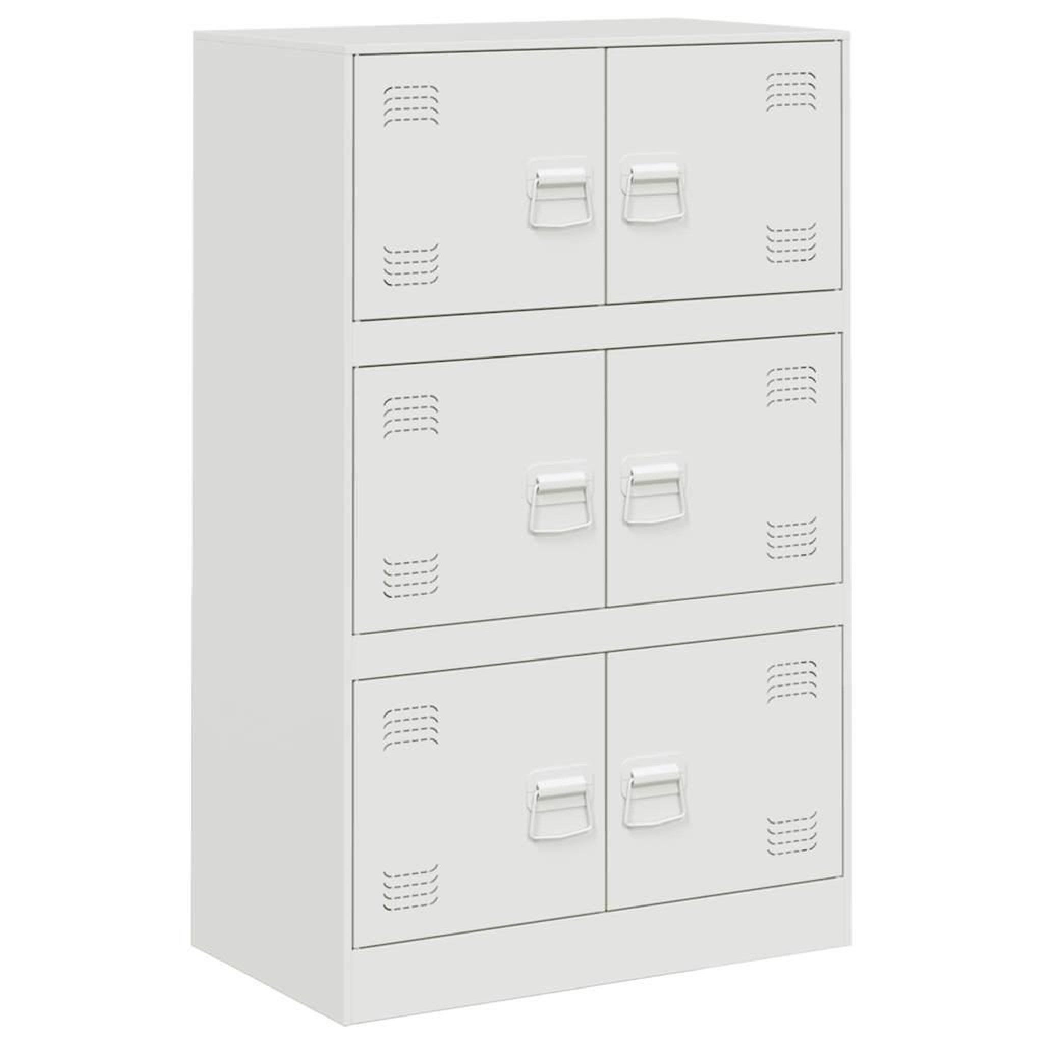 Voir la diapositive 2 : VIDAXL Buffet blanc 67x39x107 cm acier