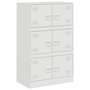 Voir la diapositive 2 : VIDAXL Buffet blanc 67x39x107 cm acier