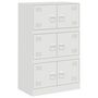 Voir la diapositive 2 : VIDAXL Buffet blanc 67x39x107 cm acier