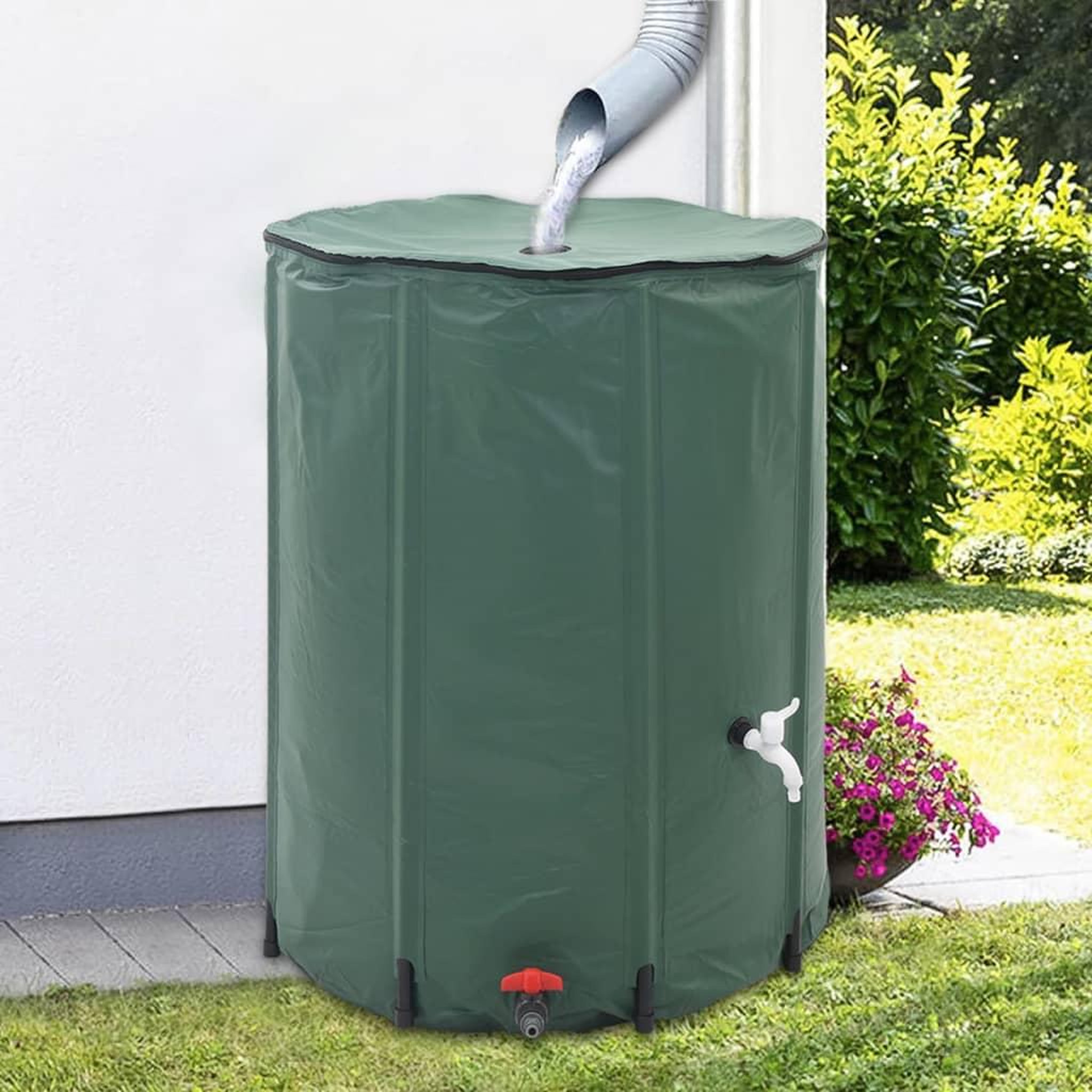 Voir la diapositive 1 : VIDAXL Reservoir d'eau de pluie pliable 750 L