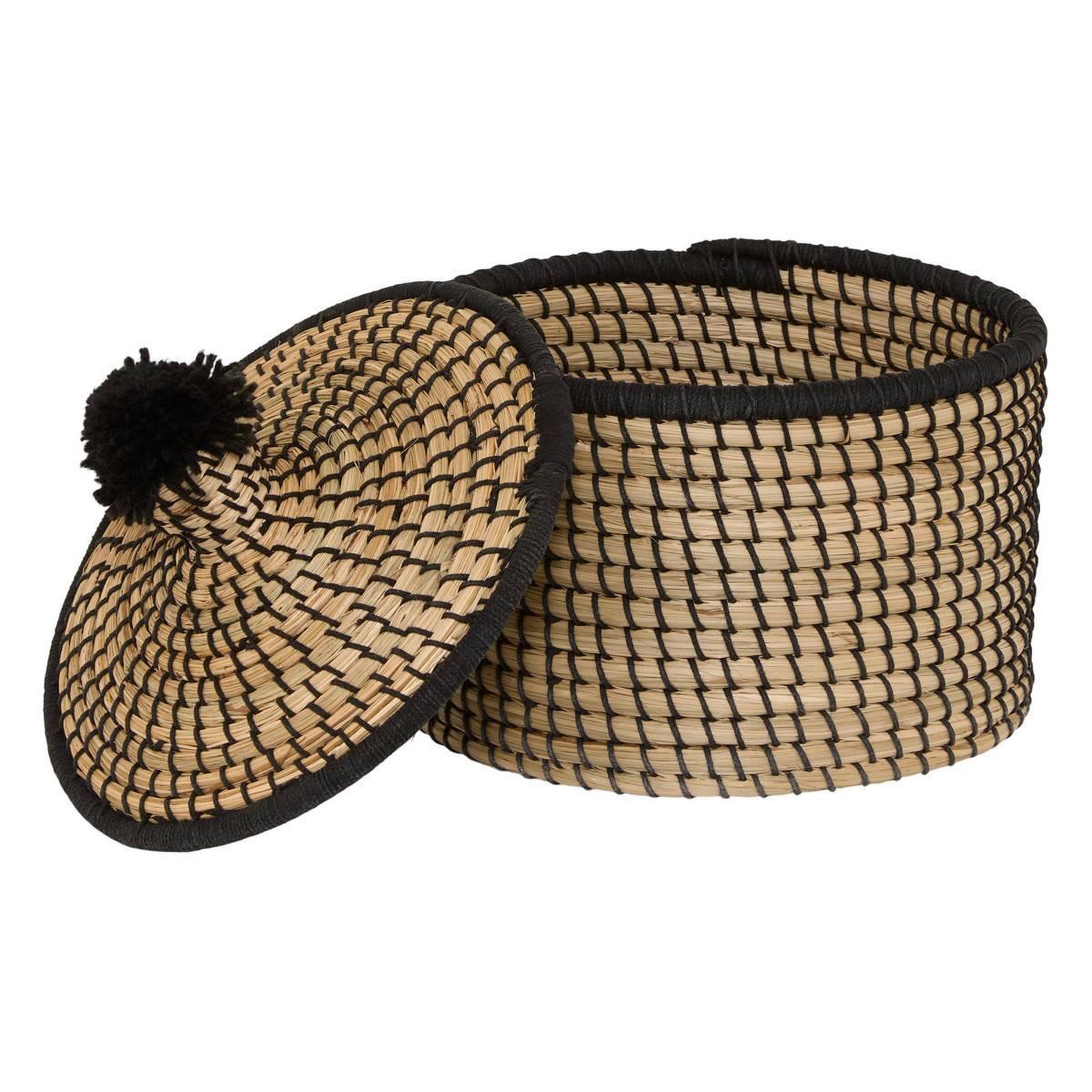 Voir la diapositive 3 : ATMOSPHERA Lot de 3 Paniers de Rangement  Nyero  44cm Beige