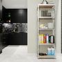 Voir la diapositive 2 : EUROSPEN Etagere de Rangement  modulable et polyvalente pour atelier, garage, cave...Charges Lourdes 172x75x30cm - Gris