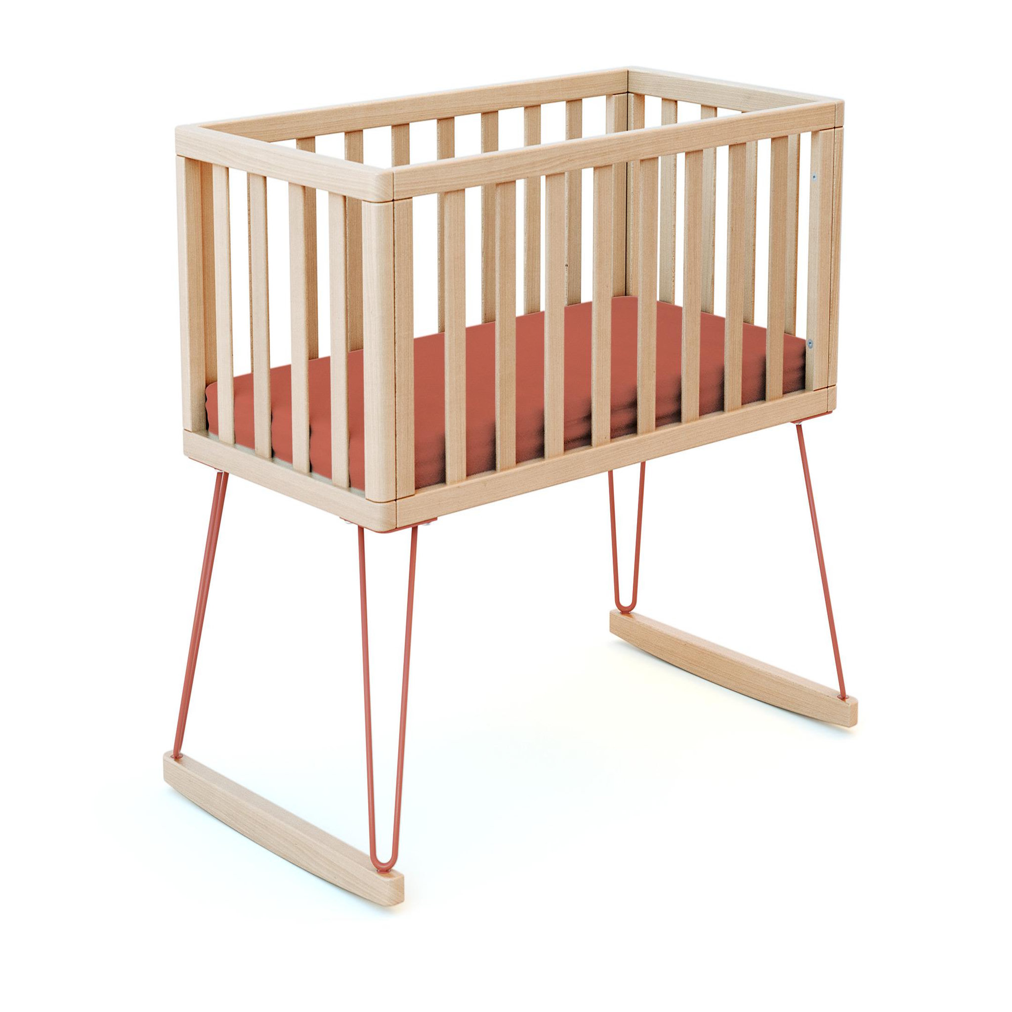 Voir la diapositive 3 : JURABABY Berceau à bascule ONLY en bois