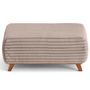 Voir la diapositive 3 : BEST MOBILIER Cristal - bout de lit - en fausse fourrure côtelée