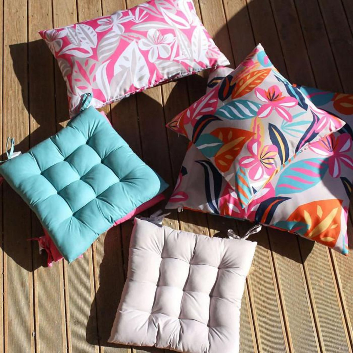 Paris Prix Galette de Chaise d'Extérieur  Costa  38x38cm Émeraude