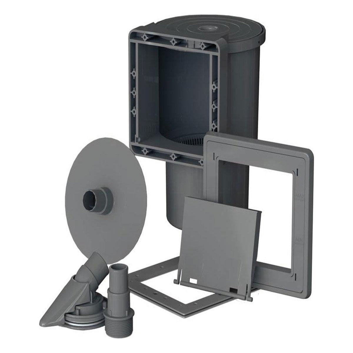 GRE Skimmer pour piscine acier Gris - Gré