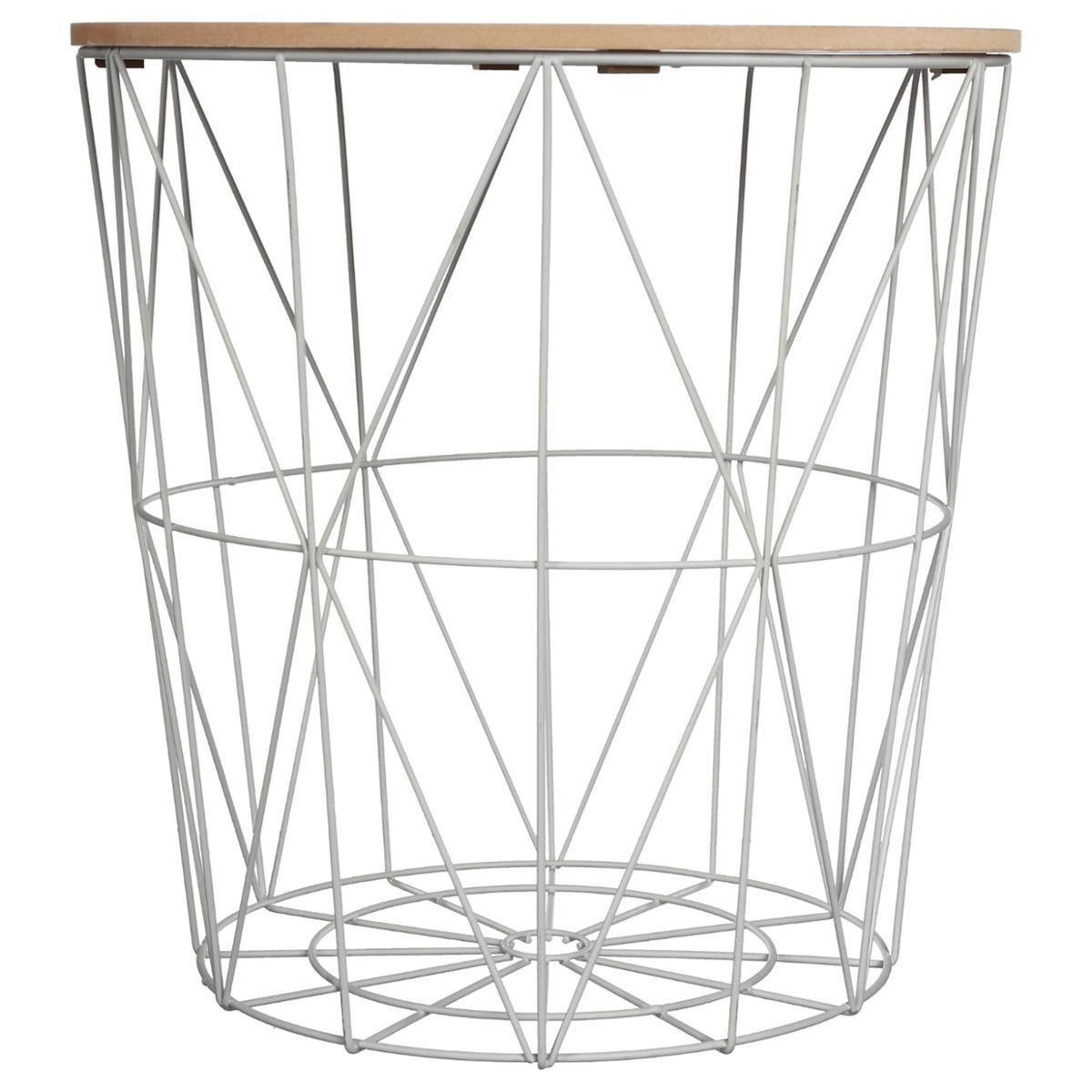 ATMOSPHERA Table d'Appoint Design  Kumi  41cm Gris