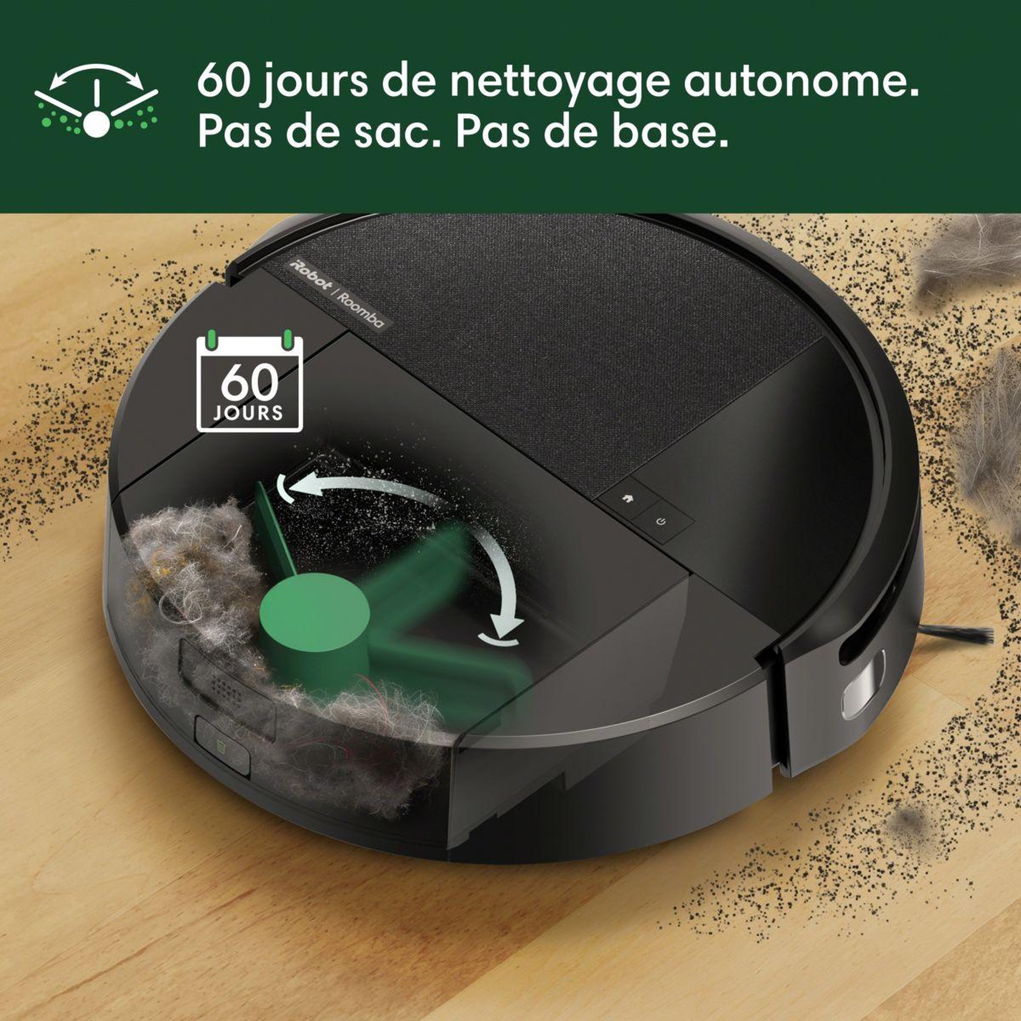 Voir la diapositive 3 : IROBOT Robot aspirateur laveur roomba 205 combo dustcompactor l121040