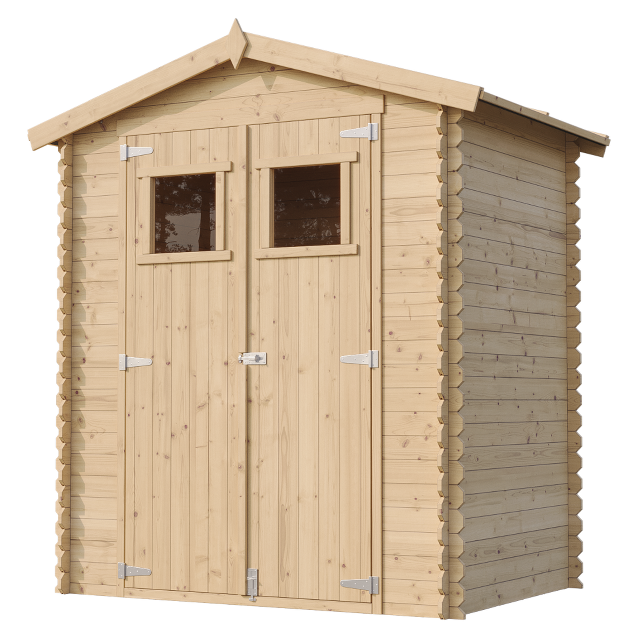 Voir la diapositive 3 : TIMBELA Abri de jardin en bois 1.98m² cabanon jardin exterieur à outils et velo avec sol imprégném367+m367g