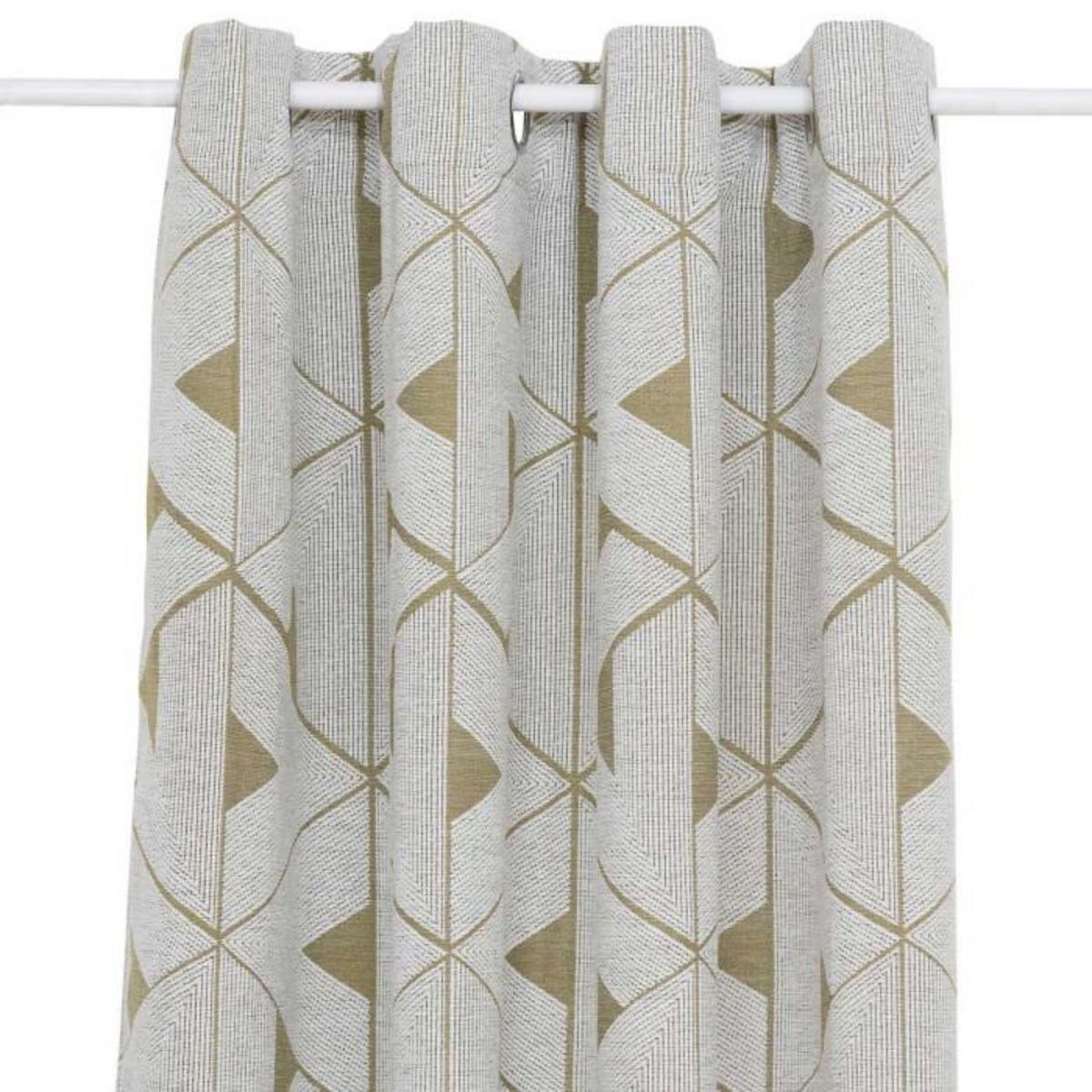 ATMOSPHERA Rideau Jacquard à Œillets  Maloe  140x260cm Kaki