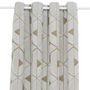 Voir la diapositive 2 : ATMOSPHERA Rideau Jacquard à Œillets  Maloe  140x260cm Kaki