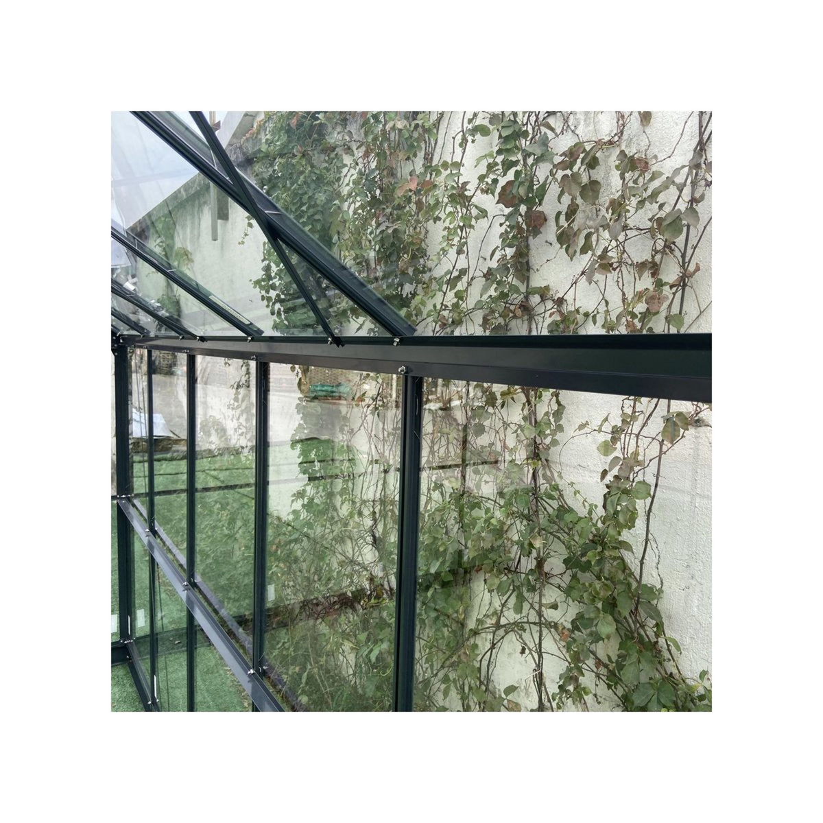 GREEN PROTECT Serre de jardin verre trempé 11,04m² 