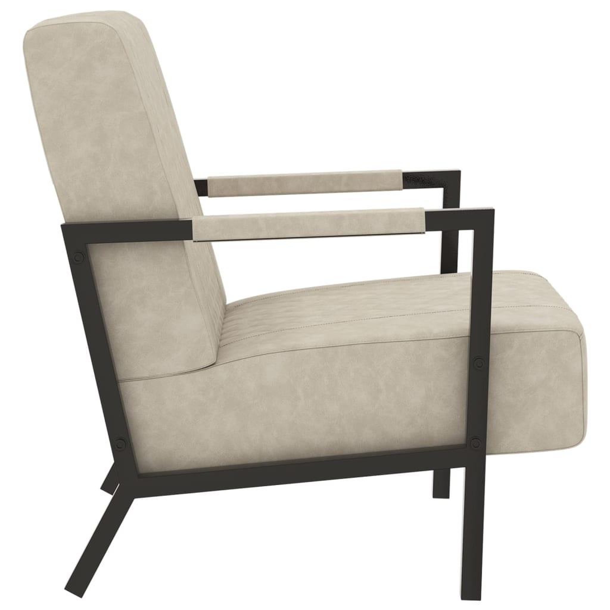 Voir la diapositive 3 : VIDAXL Fauteuil Gris clair Similicuir