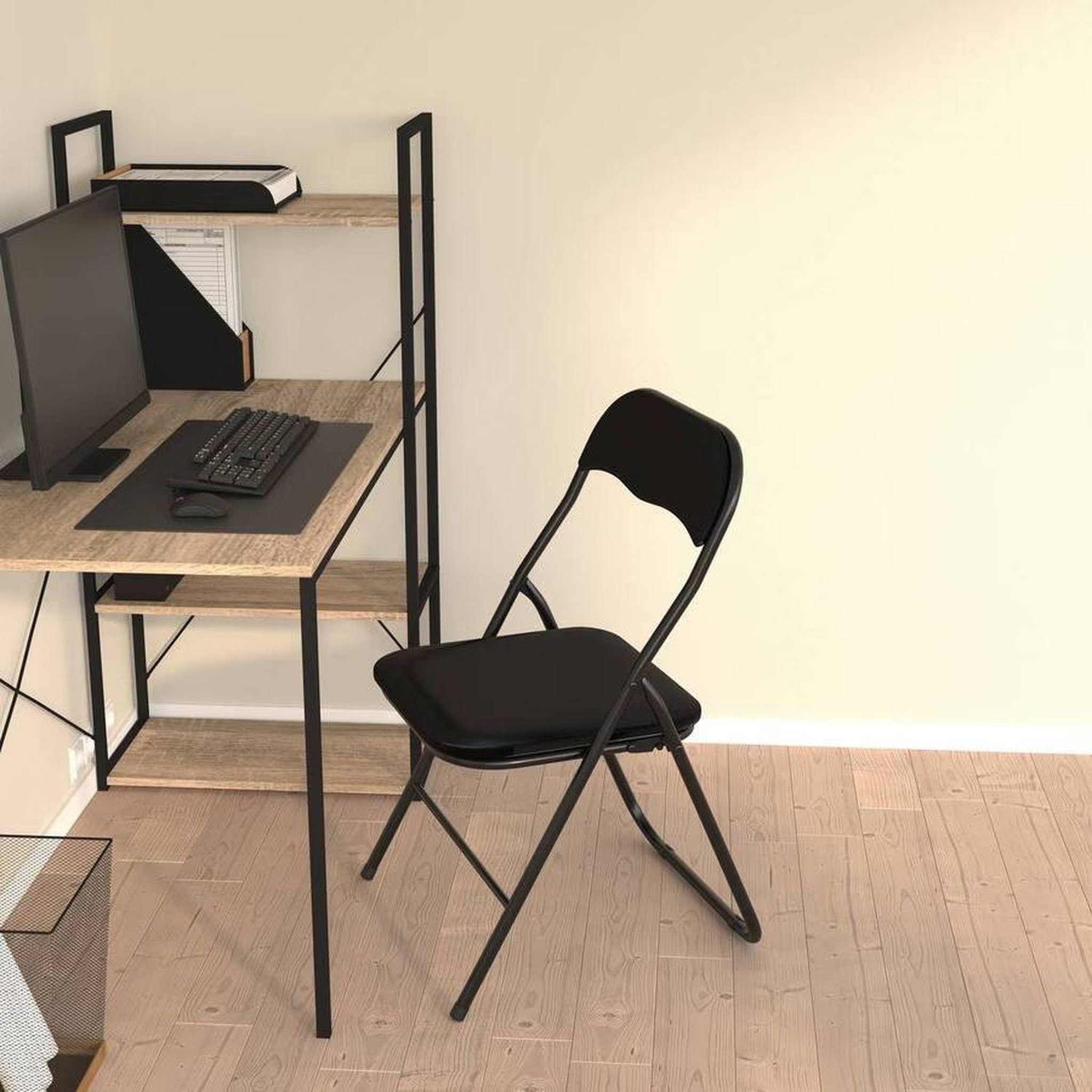 Voir la diapositive 2 : TOILINUX Lot de 6 Chaises pliantes en PVC