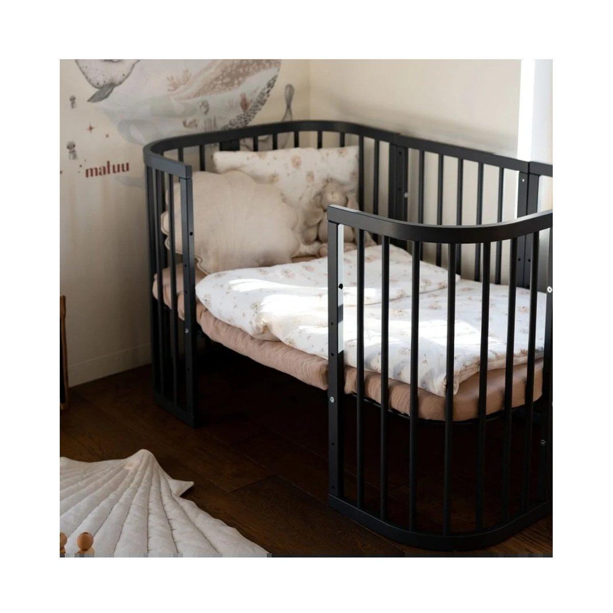 Voir la diapositive 2 : WALDIN Parure de lit bébé couette et oreiller 120 × 90 cm - taille L - pissenlits