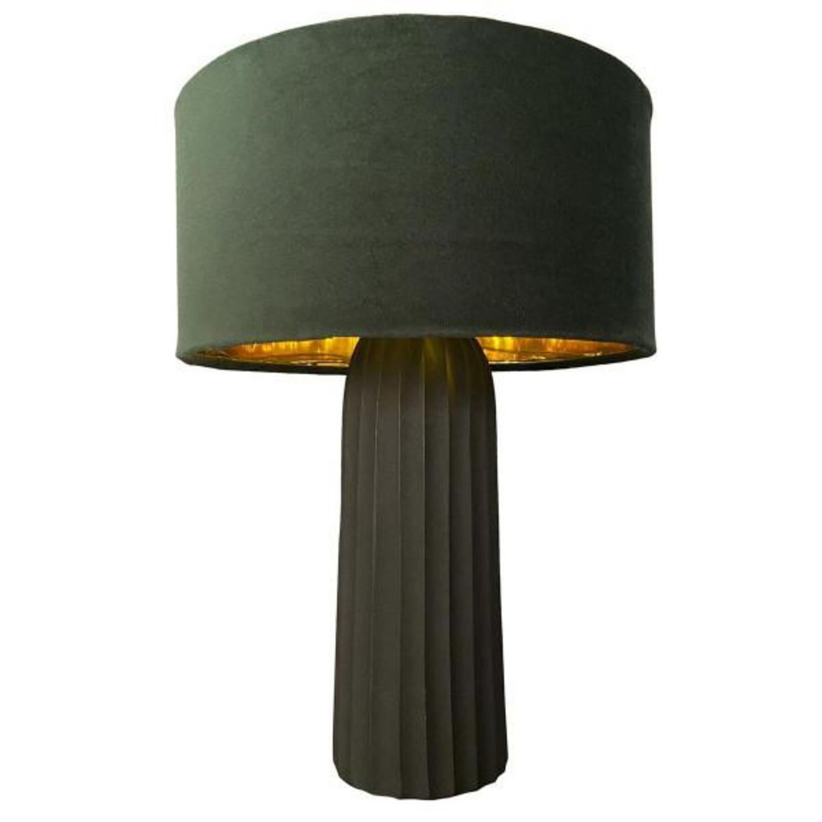 MARKET24 Lampe de bureau DKD Home Decor Velours Aluminium Vert (26 x 26 x 37 cm)