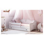 Voir la diapositive 2 : KOBI Lit enfant Emma + tiroir de rangement 160 cm avec matelas