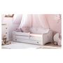 Voir la diapositive 2 : KOBI Lit enfant Emma + tiroir de rangement 160 cm avec matelas