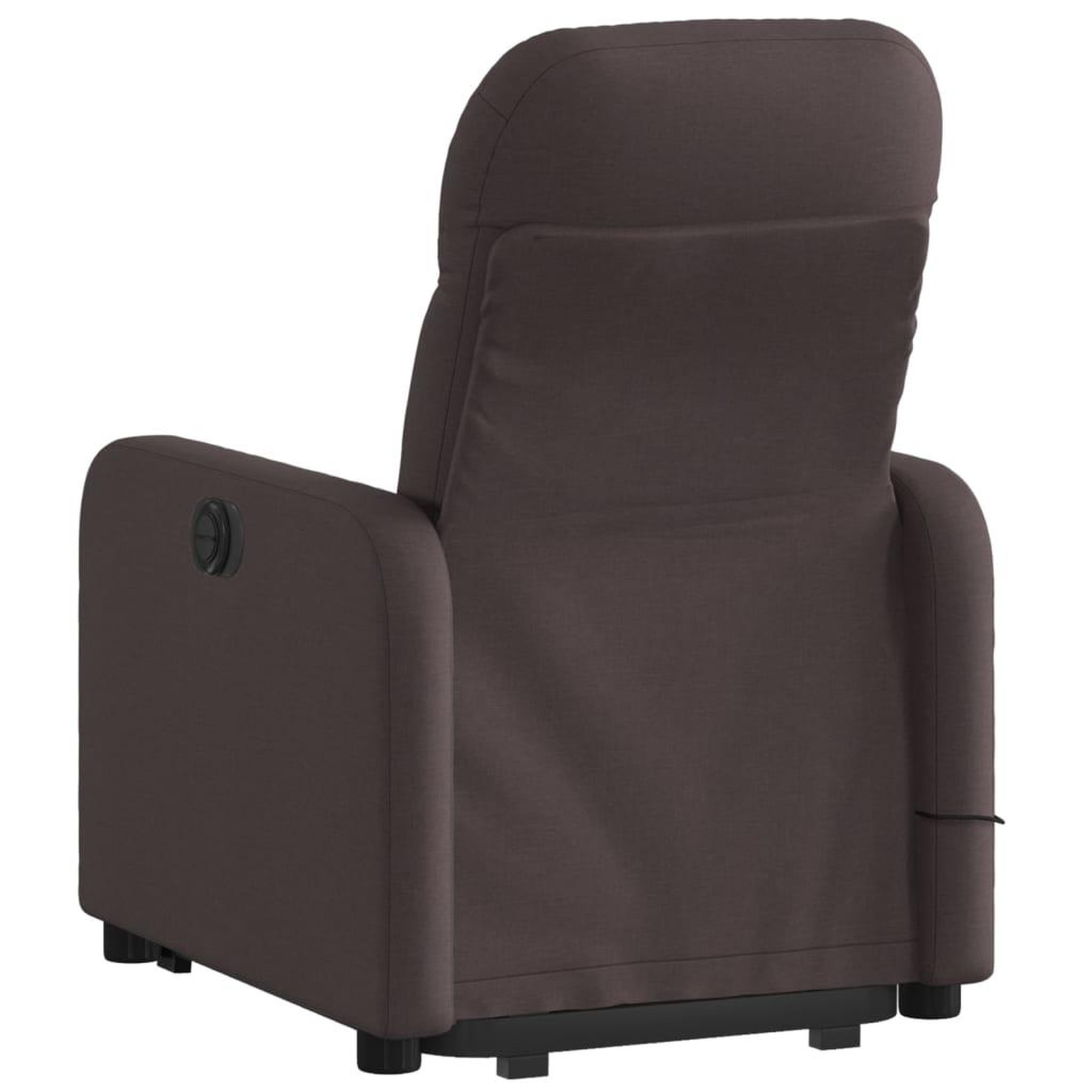 Voir la diapositive 4 : VIDAXL Fauteuil inclinable de massage Marron fonce Tissu