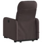Voir la diapositive 4 : VIDAXL Fauteuil inclinable de massage Marron fonce Tissu