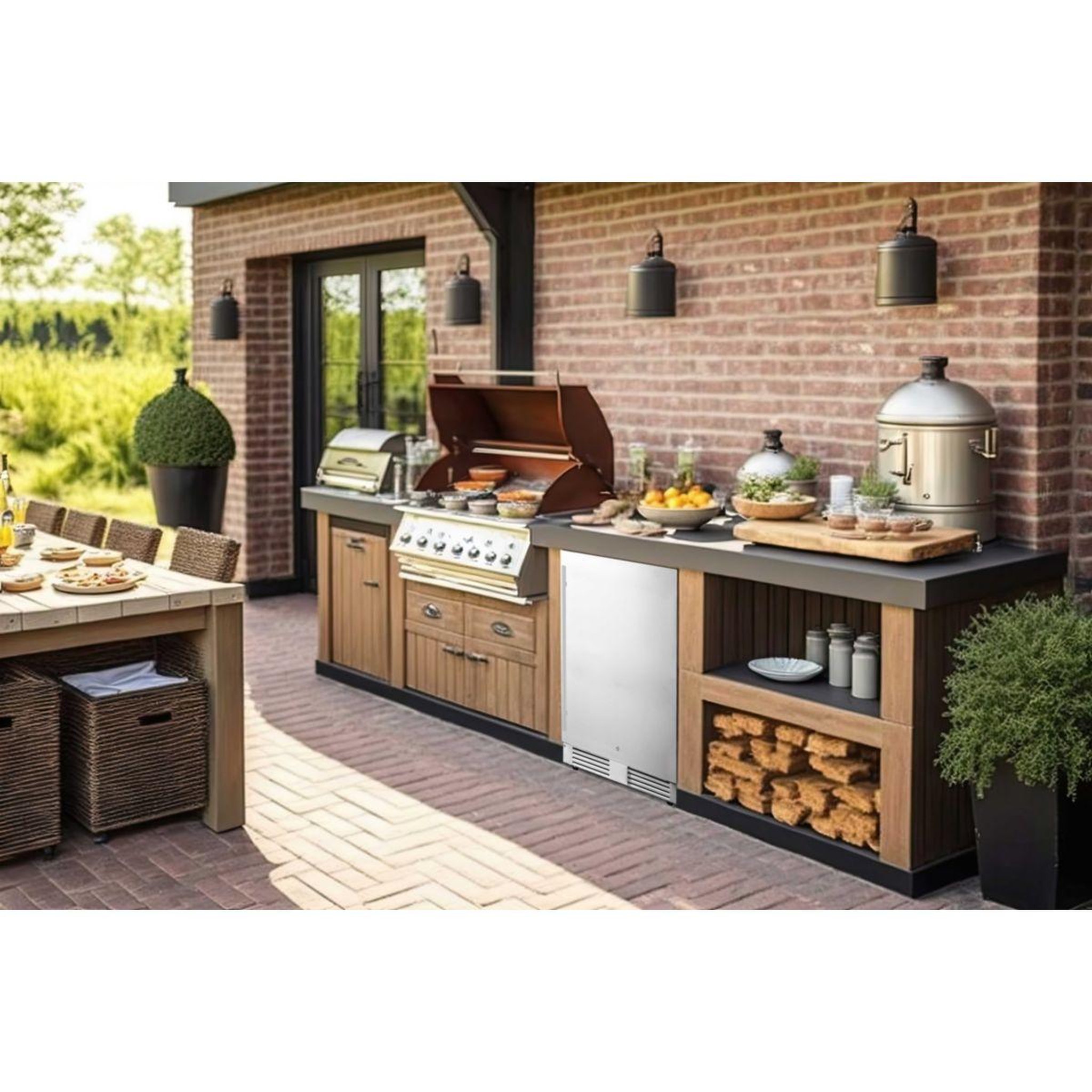 Voir la diapositive 4 : Frigelux Réfrigérateur pro d'extérieur RETT136A