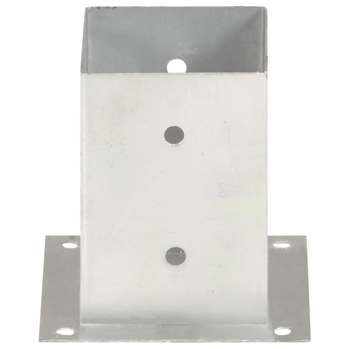 VIDAXL Ancres de poteau 4 pcs Metal galvanise 101 mm